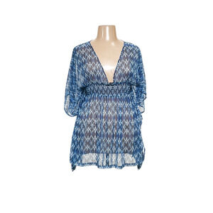 Jessica Simpson Blue Chiffon Blouse